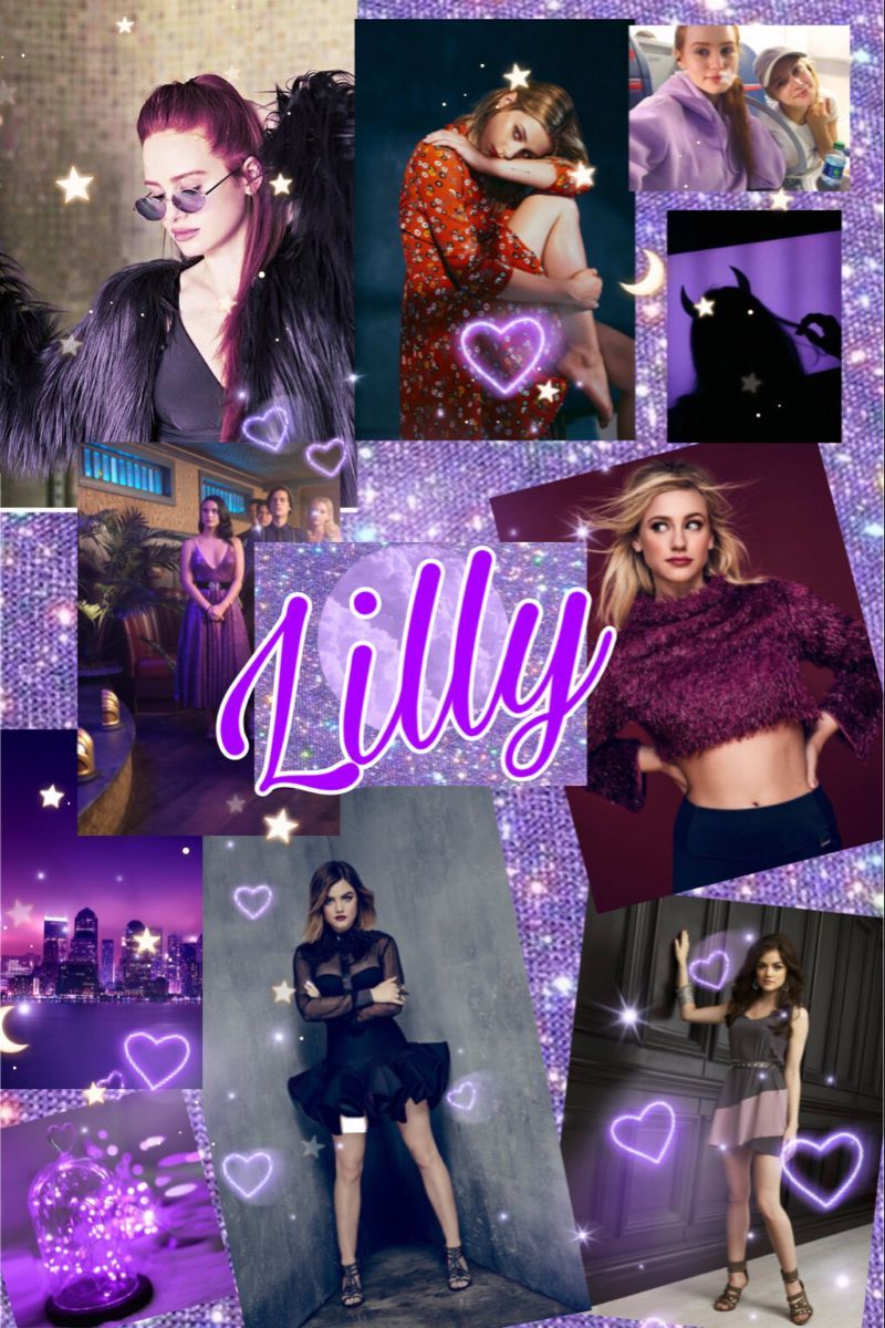 A collage of pictures with the word lilly on it - Riverdale