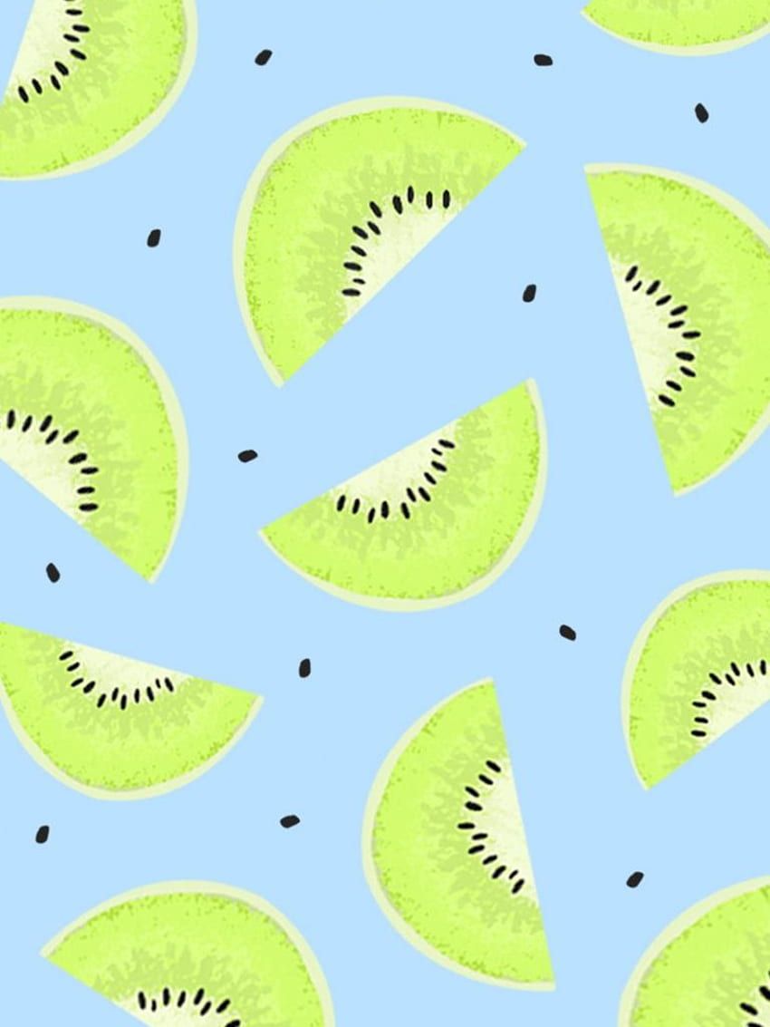 Kiwi fruit summer pastel colors screensaver iphone [] for your, Mobile & Tablet. Explore Blue Green Summer. Blue Green Summer, Green & Blue, Aesthetic Fruit HD phone wallpaper