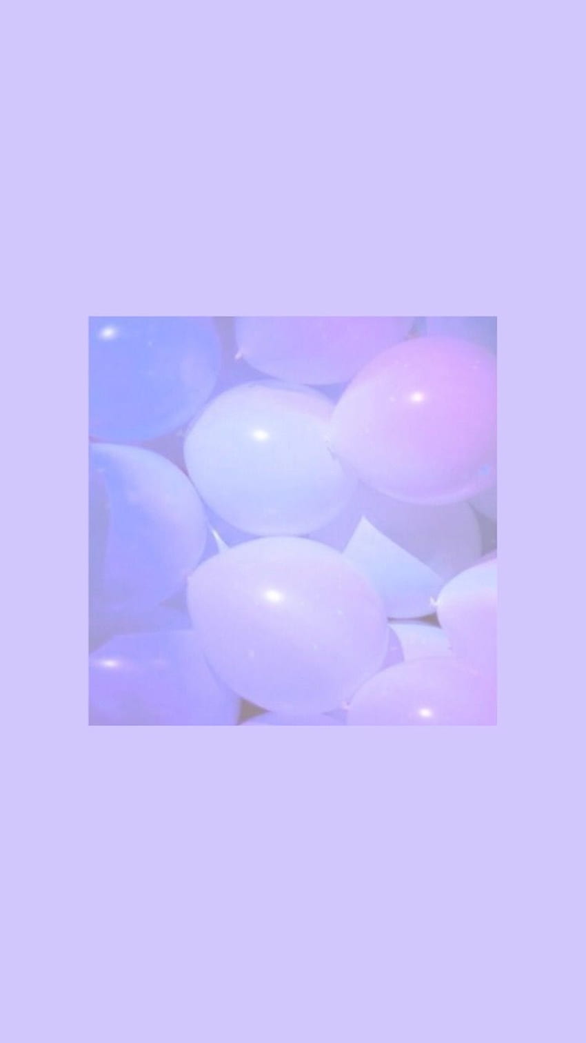 Aesthetic Balloons, Purple Balloons HD phone wallpaper