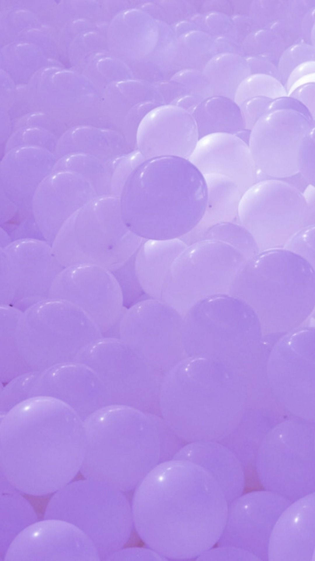 Download Purple Aesthetic Phone Balloons Wallpaper