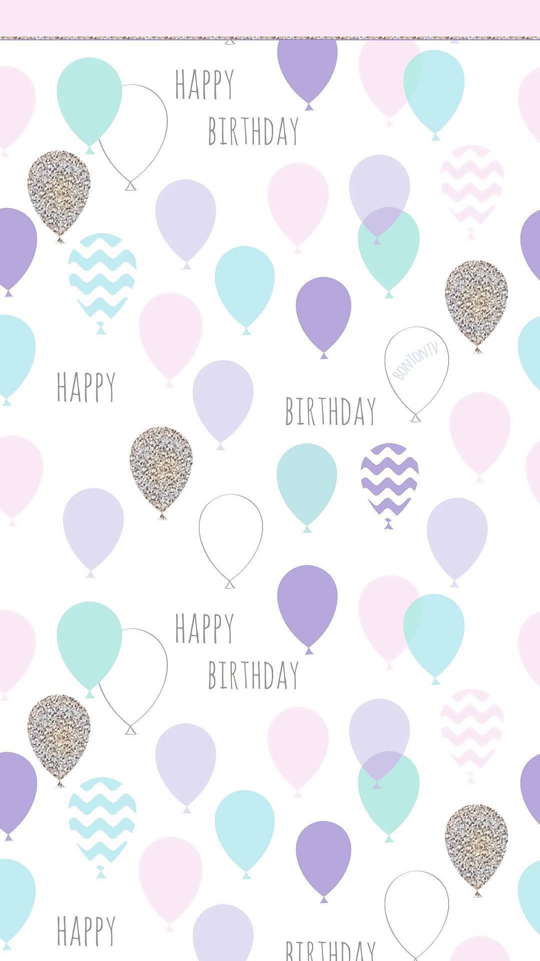Download Aesthetic Happy Birthday Balloons Wallpaper