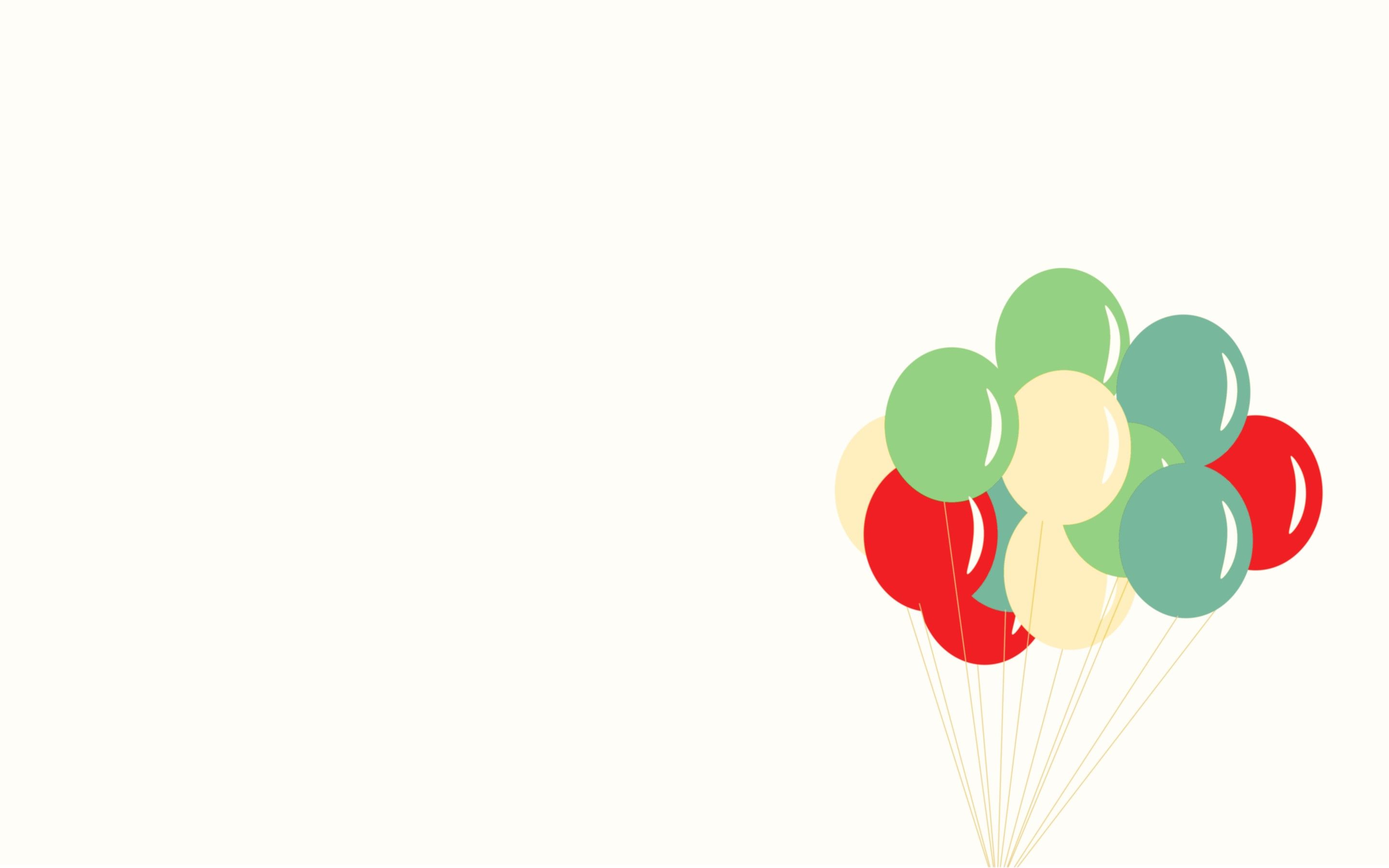 minimalism, Balloons, Colorful Wallpaper HD / Desktop and Mobile Background