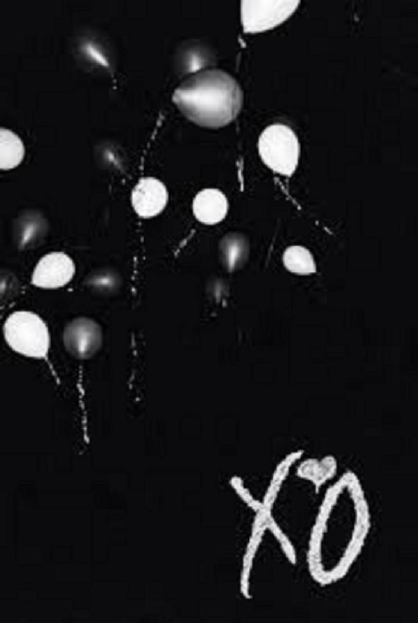 Balloons, the weeknd, and black and white image - Balloons