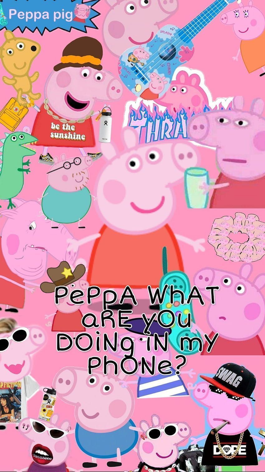 Peppa Pig Aesthetic Funny .novocom.top, Thrasher Peppa pig HD phone wallpaper