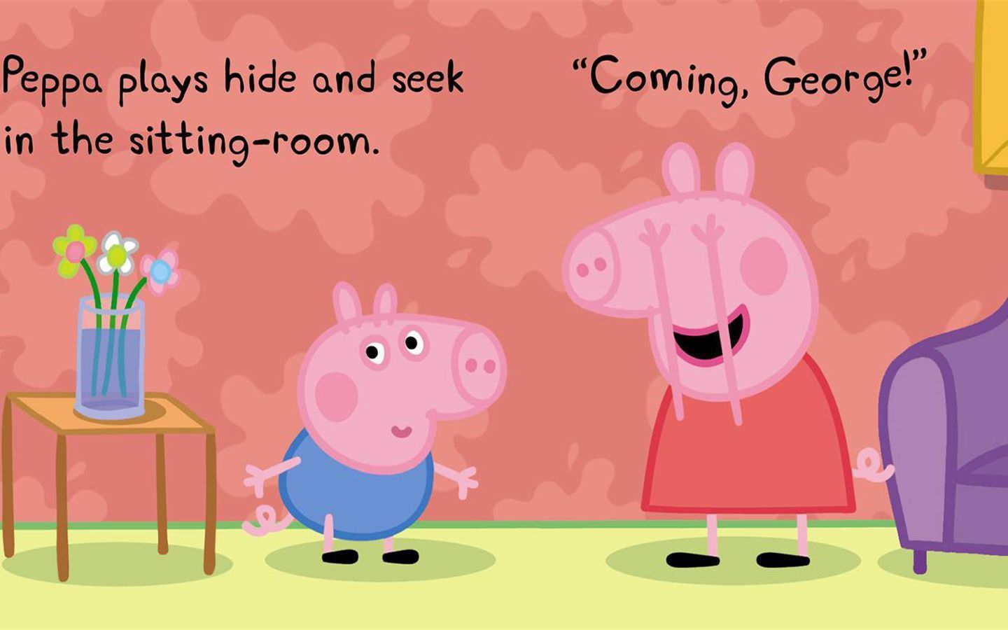 Peppa pig play hide and seek coming george - Peppa Pig