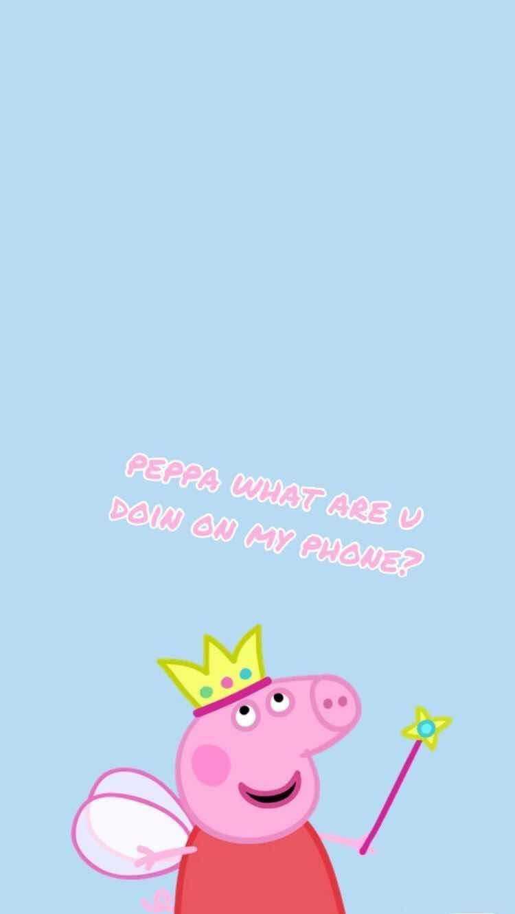 Pig with a crown and wand - Peppa Pig