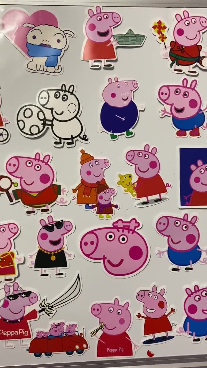 Peppa Pig Stickers Random Selection of 25 Stickers No
