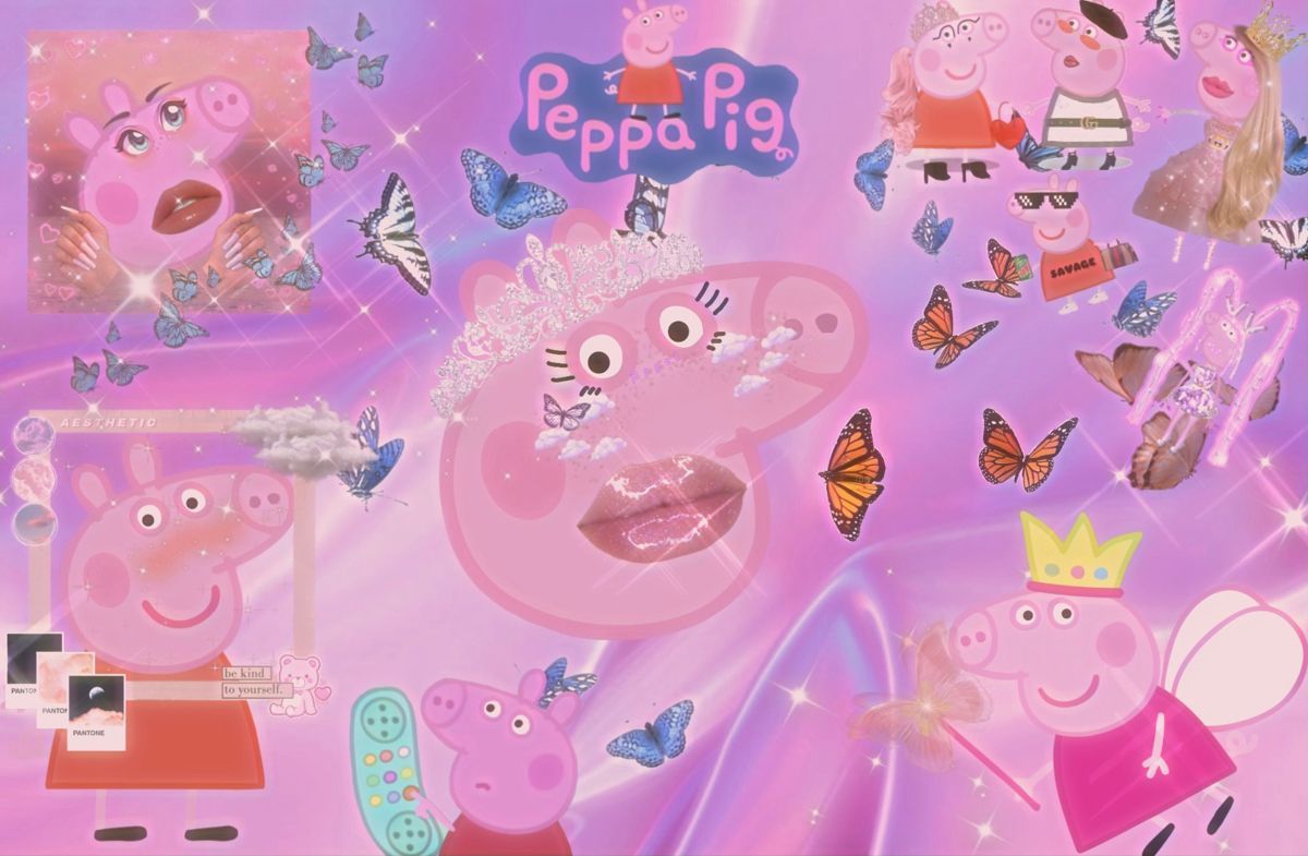 Peppa Pig iPad wallpaper aesthetic. Peppa pig wallpaper, Peppa pig, Pig wallpaper
