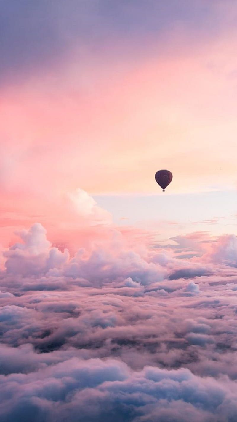 HD ballon clouds wallpaper