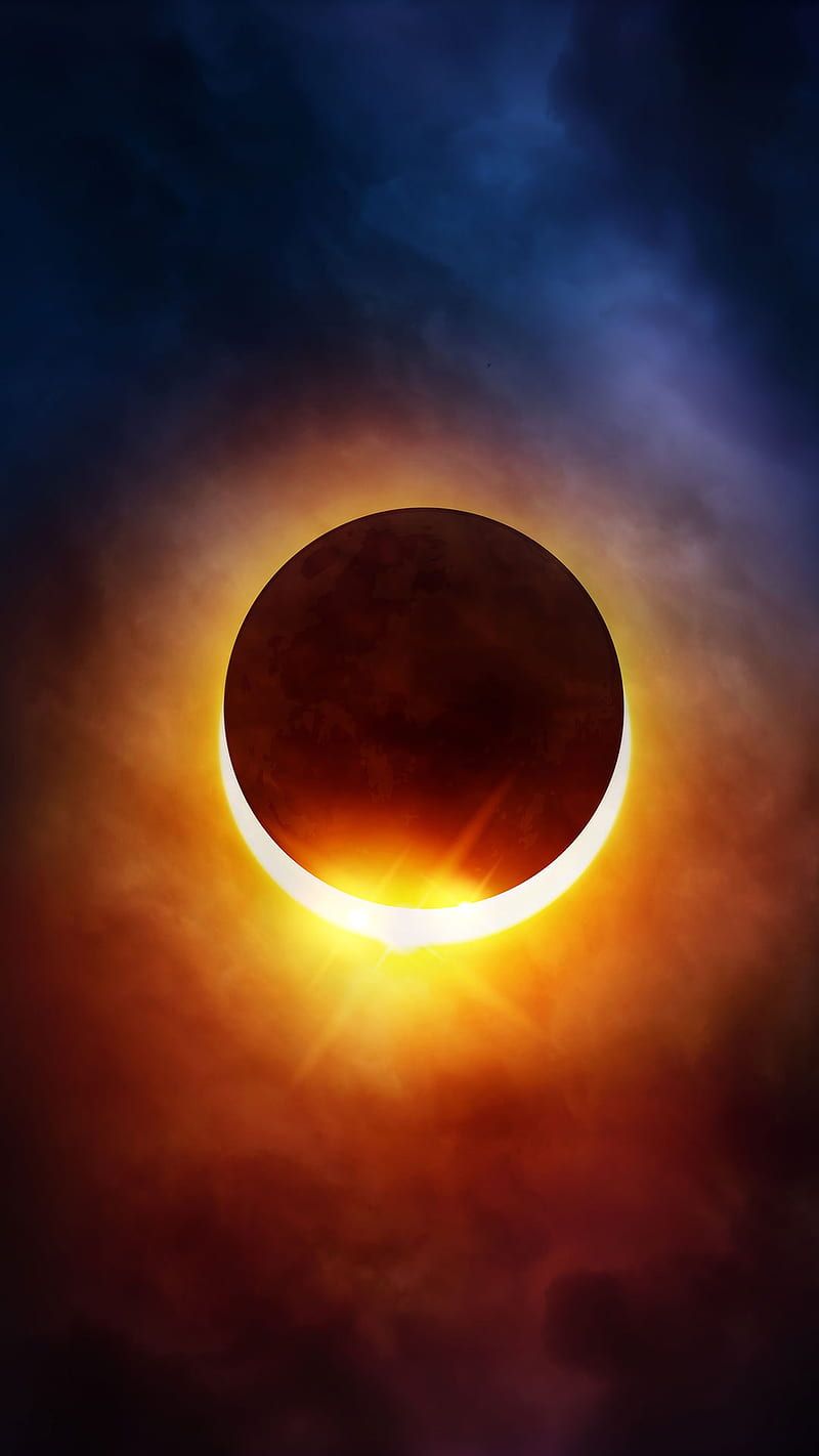 HD solar eclipse wallpaper