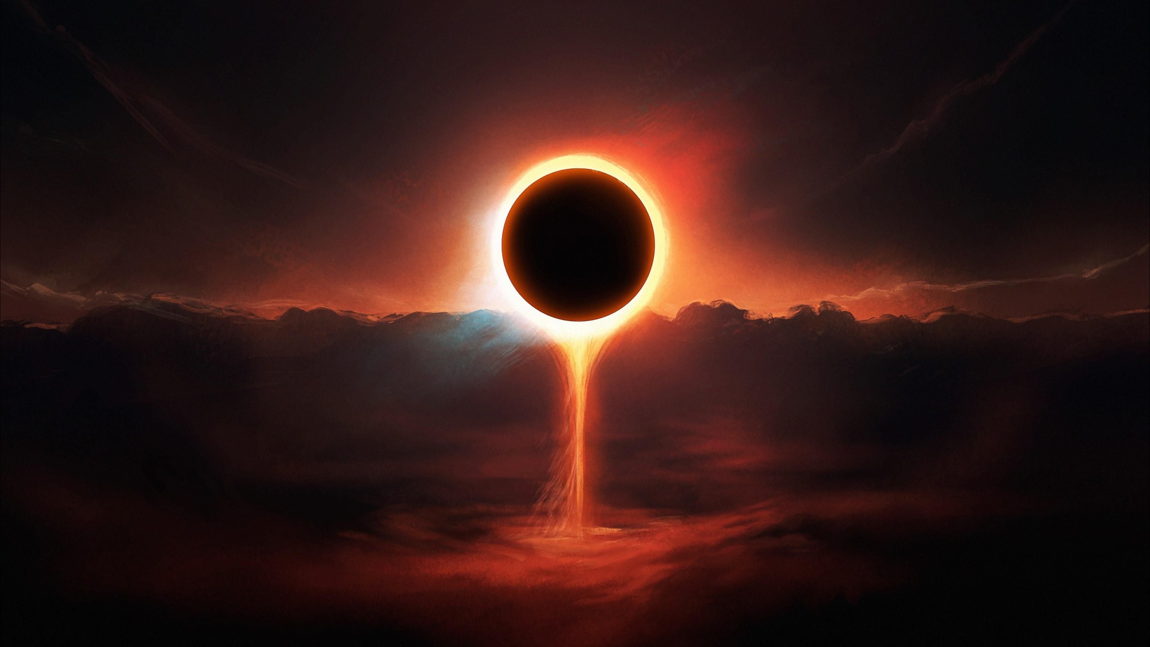 Solar Eclipse 4K Wallpaper Free Solar Eclipse 4K Background