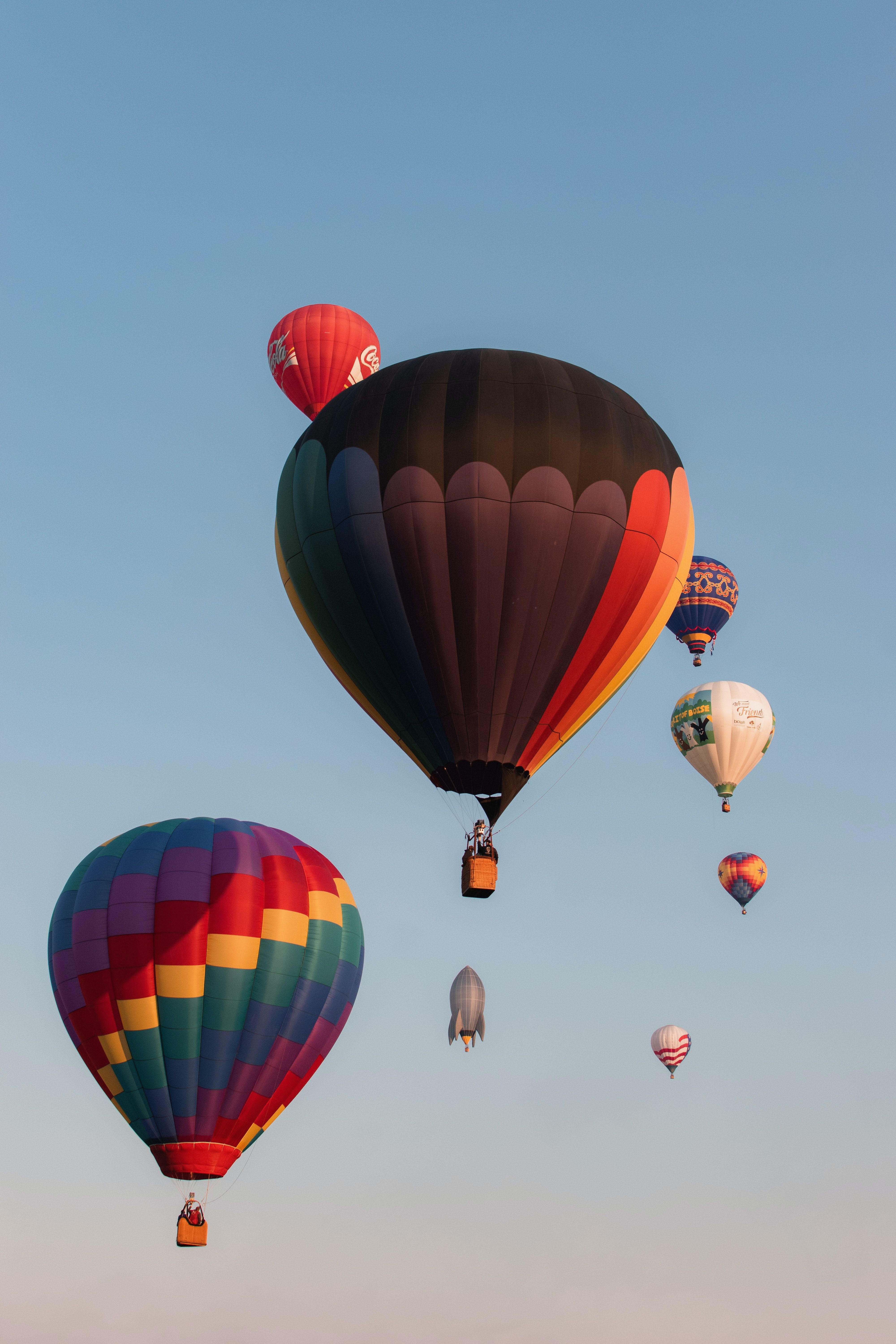 Hot Air Balloons Flying in the Sky · Free