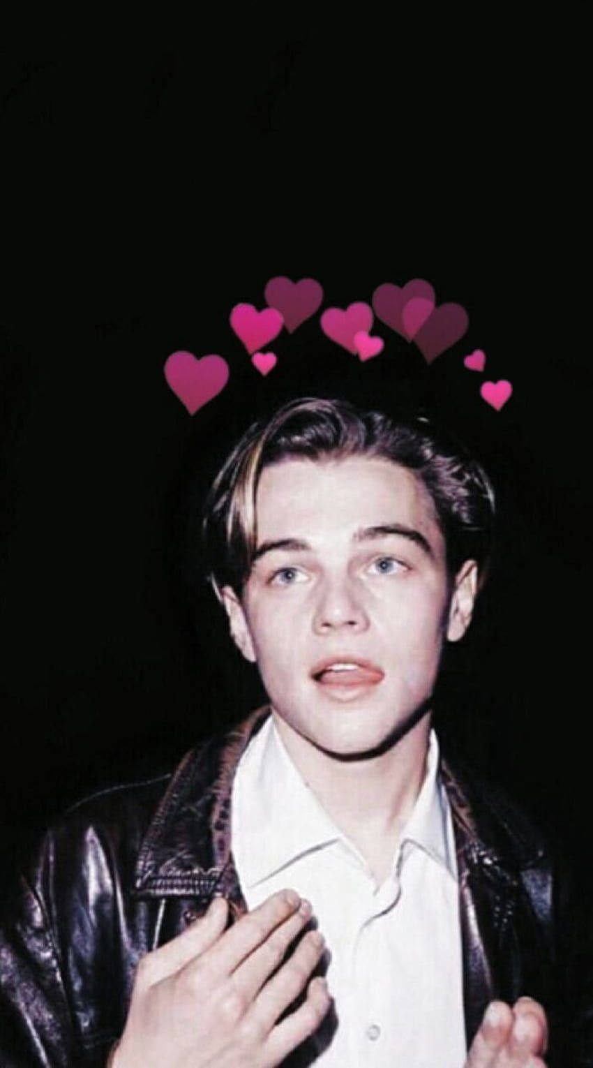 Leonardo DiCaprio wallpaper with hearts above his head - Leonardo DiCaprio