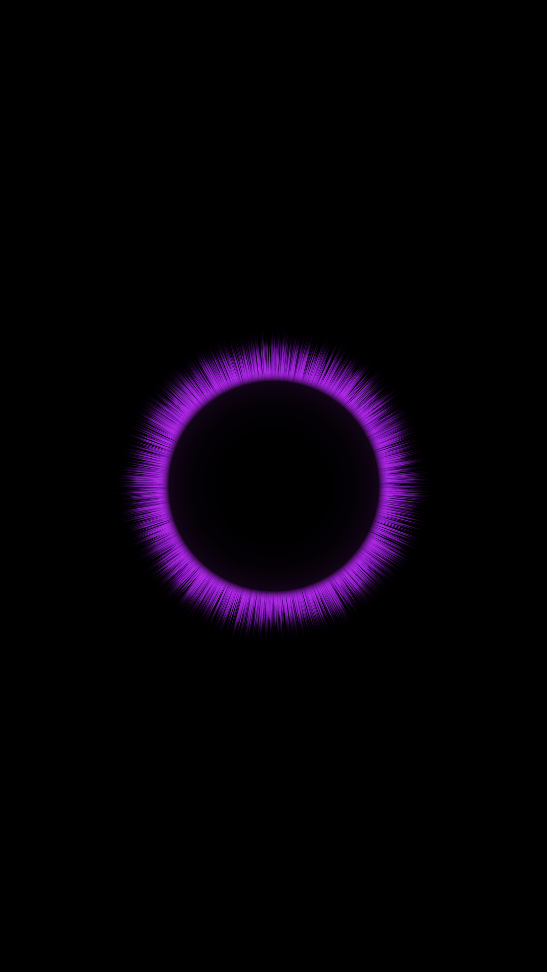 A purple light is shown on the dark background - Eclipse