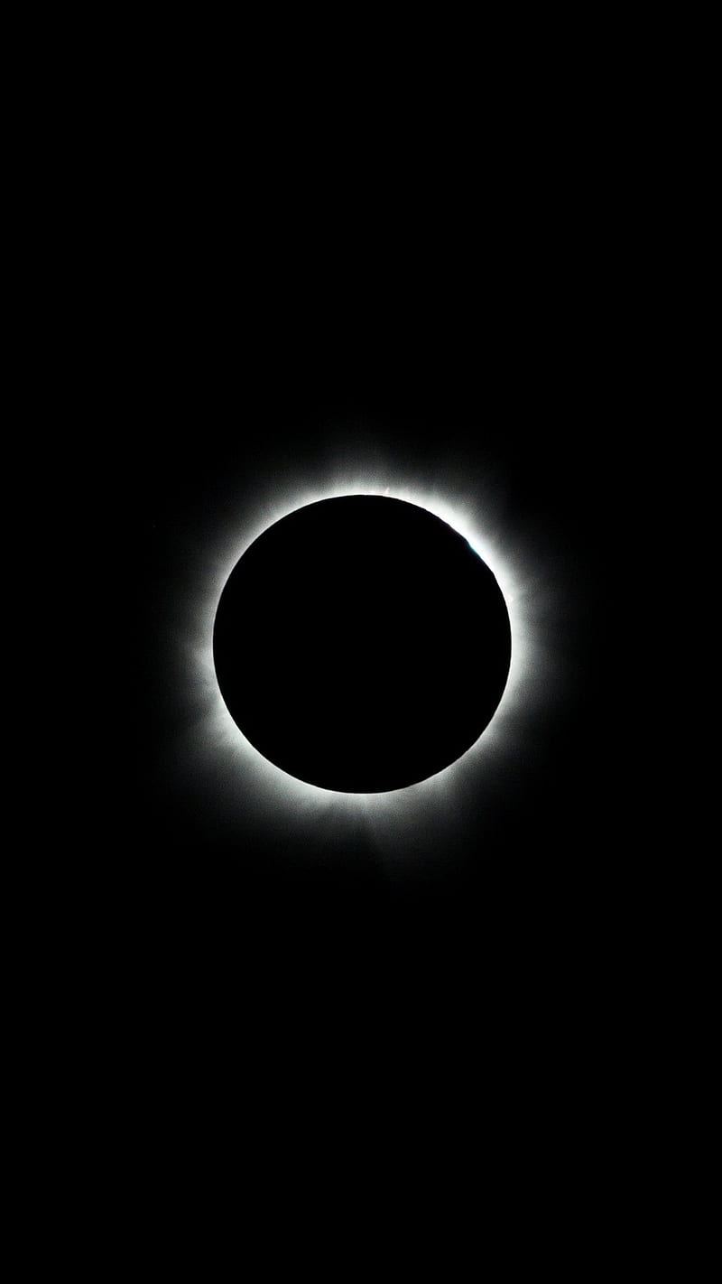 A black and white photo of the solar eclipse - Eclipse