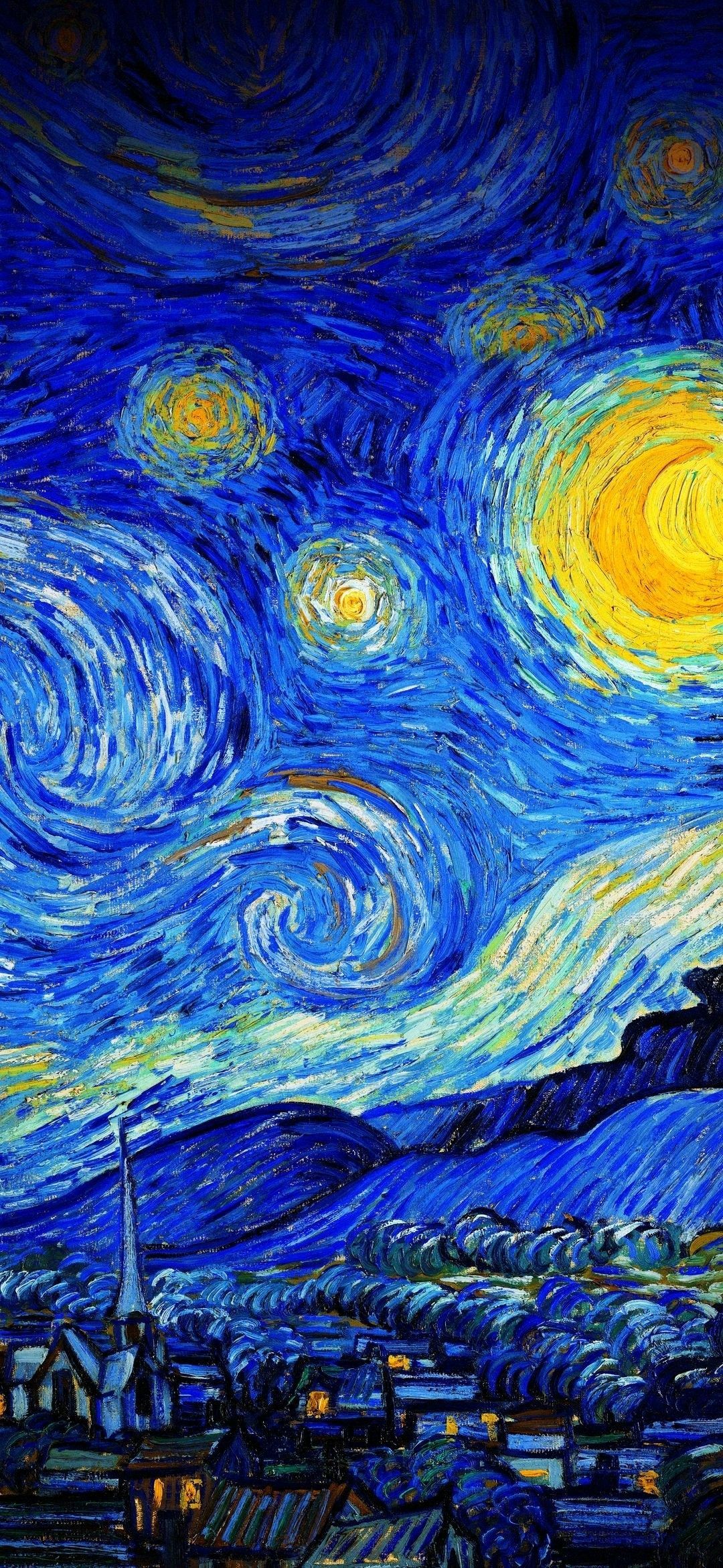 Wallpaper. Starry night wallpaper, Starry night iphone wallpaper, Starry night van gogh