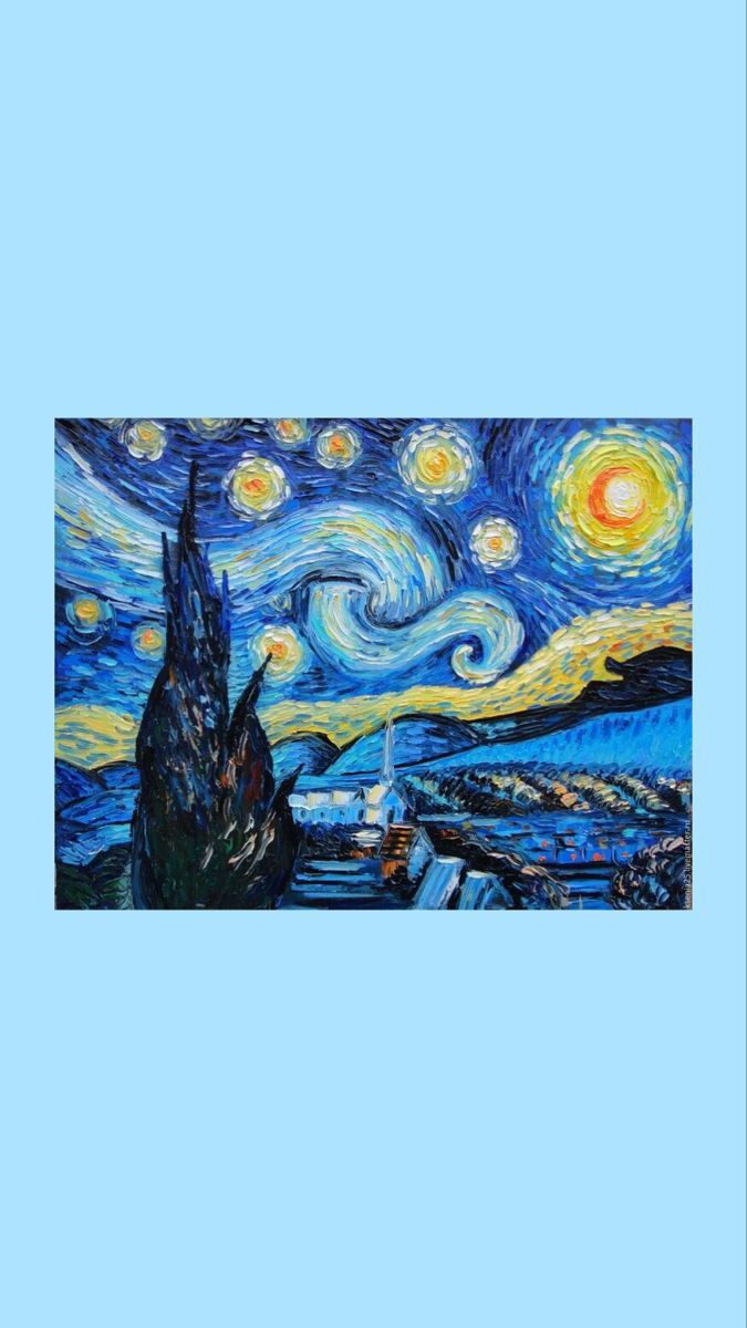 Van Gogh The Starry Night. Gogh the starry night, Starry night wallpaper, Starry night