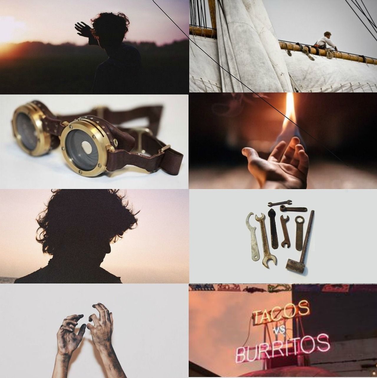 A collage of pictures with different things in them - Leo Valdez