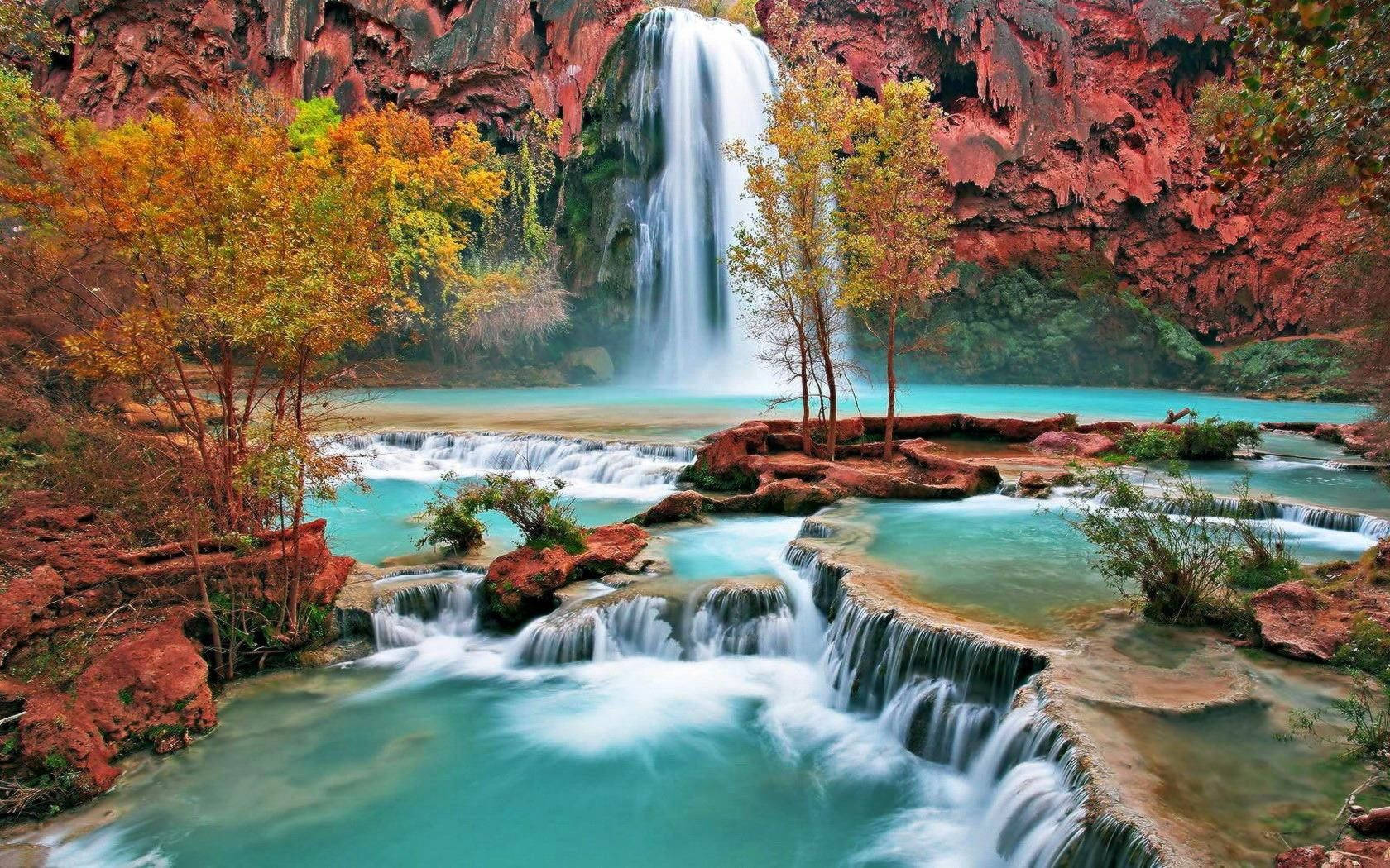 A waterfall in the grand canyon - Waterfall