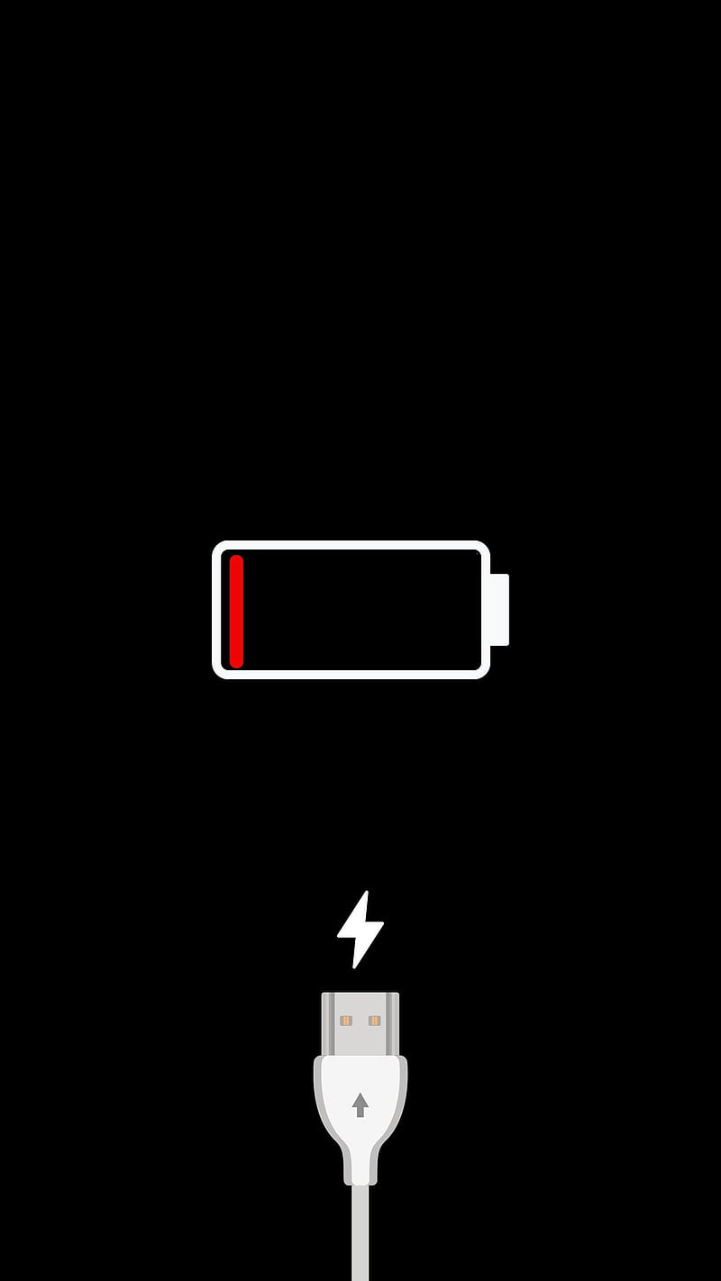 Low Battery, 1 low battery, Battery low, aesthetic, black graphic background, HD phone wallpaper