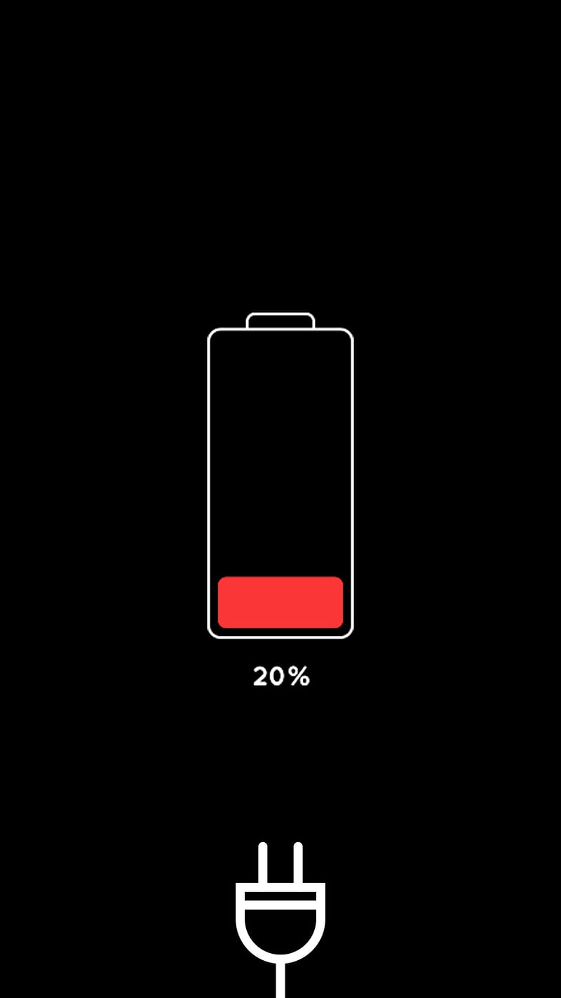 Low Battery Percent, battery, phone, HD phone wallpaper