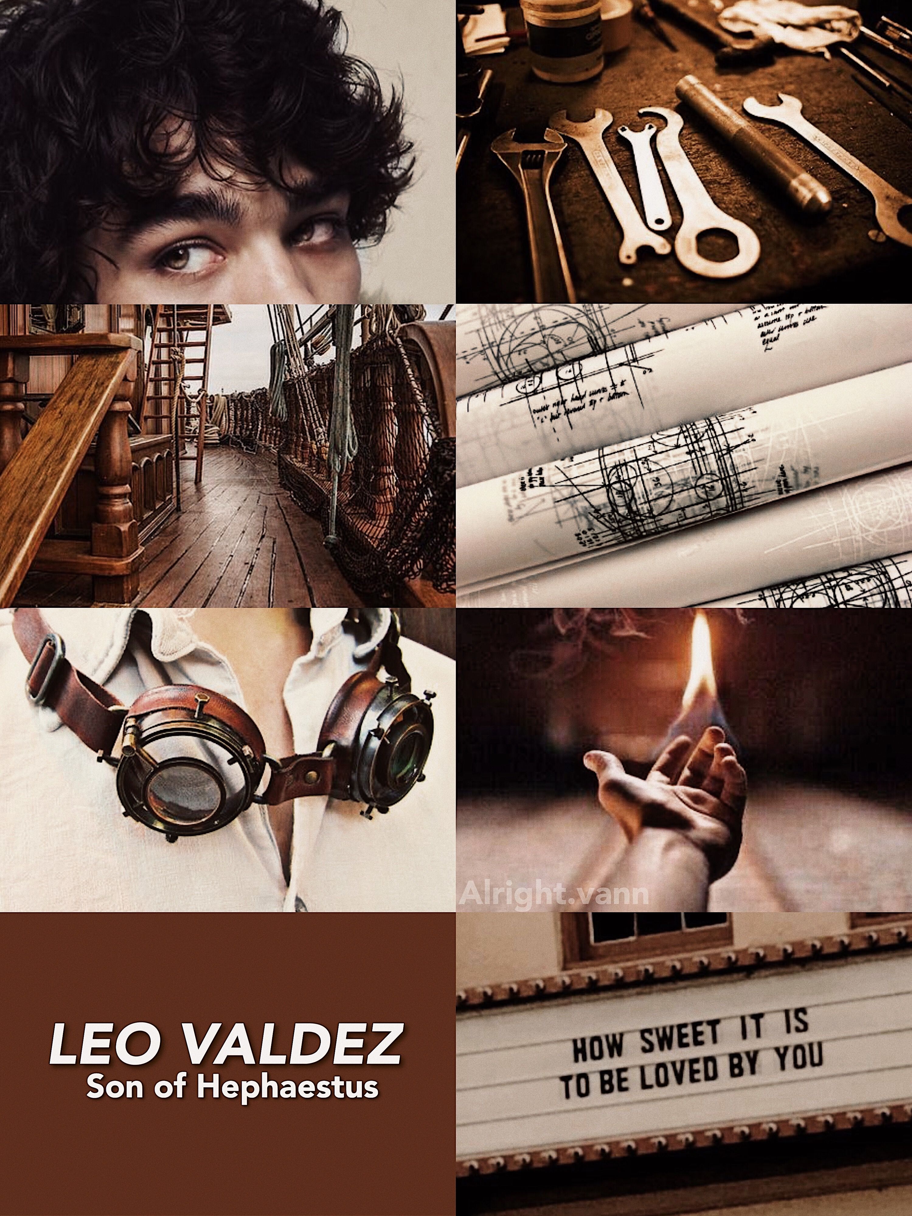 A collage of pictures with the words leo valdez - Leo Valdez