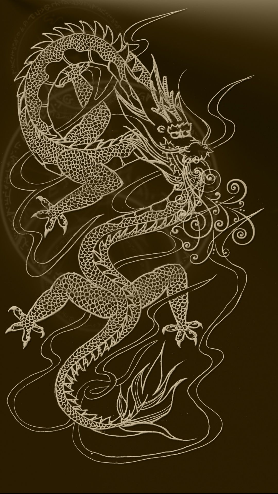 A chinese dragon with water in the background - Dragon