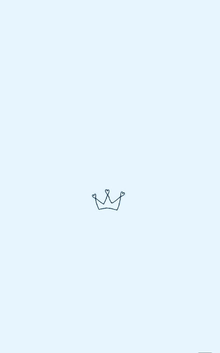 A simple line drawing of a crown - Baby