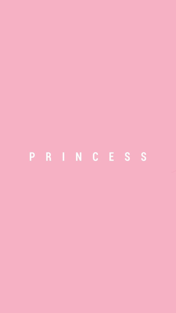 The princess logo on a pink background - Baby