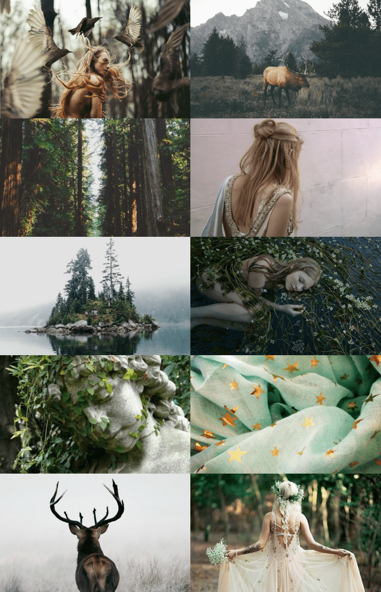 A collage of pictures with different scenes - Artemis