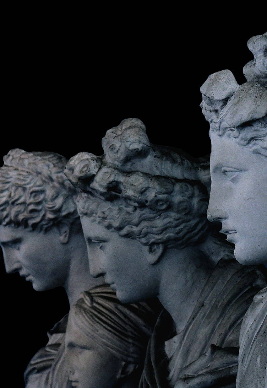 A group of statues that are standing together - Statue, Greek statue