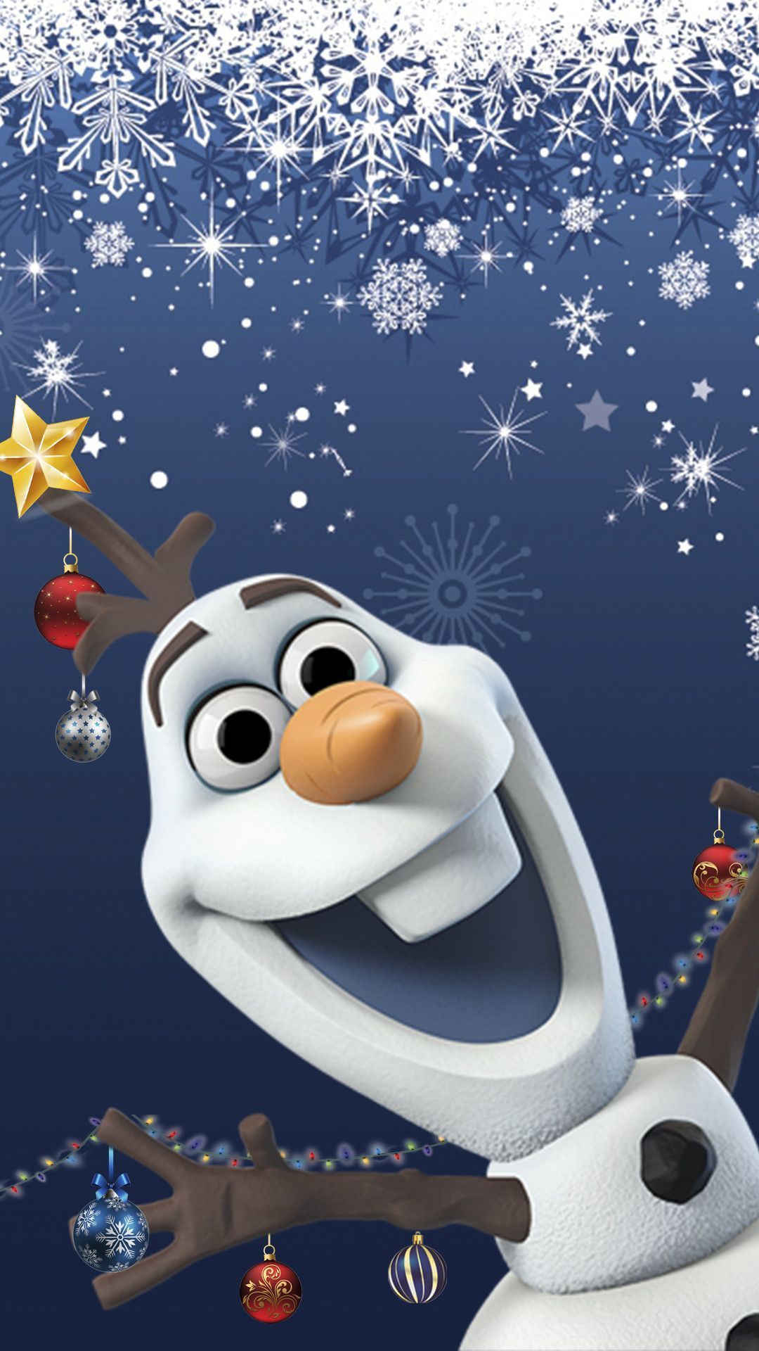Christmas Olaf iPhone Wallpaper Free Christmas Olaf iPhone Background