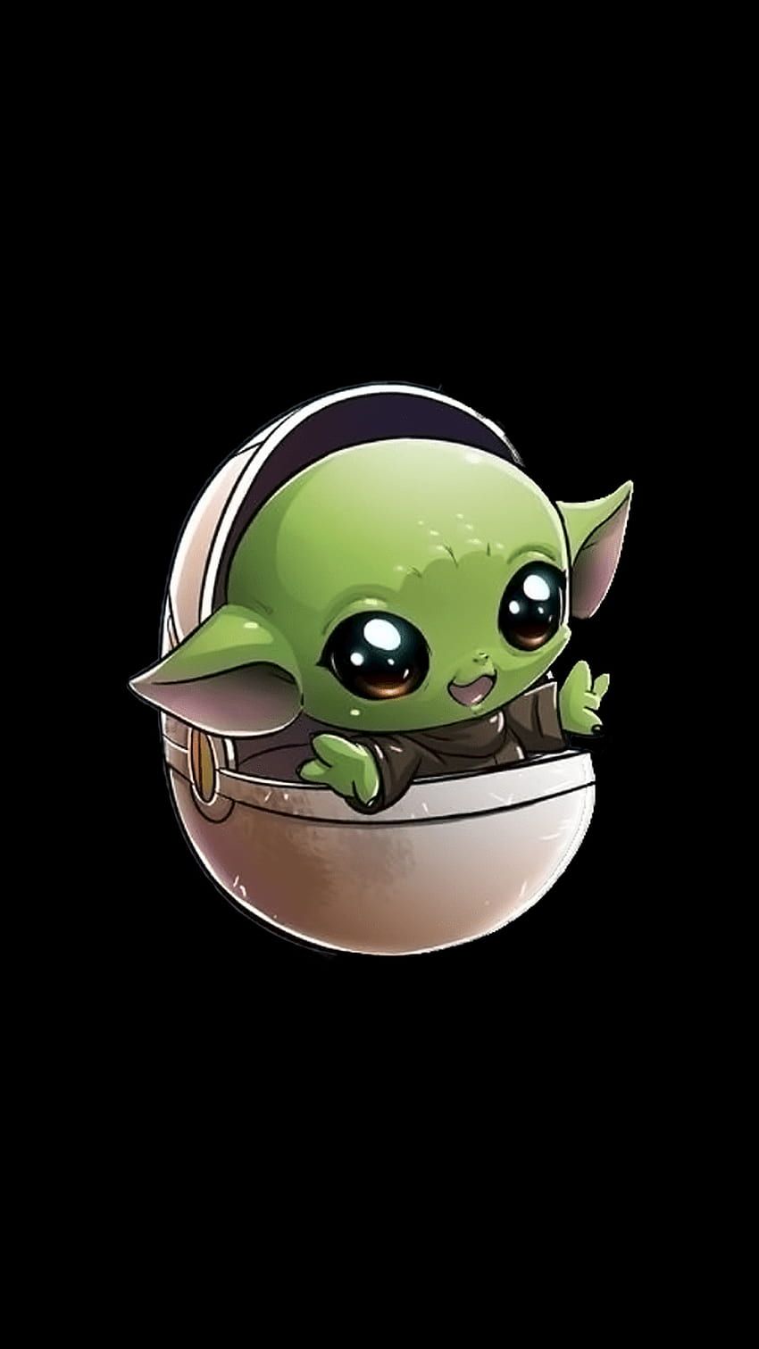 The cutest baby yoda wallpaper you can find online! - Baby Yoda