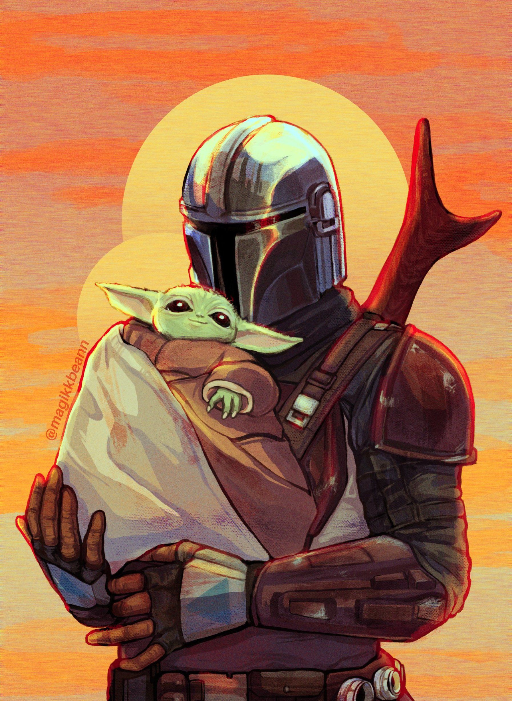 The Child and his protector. - Baby Yoda