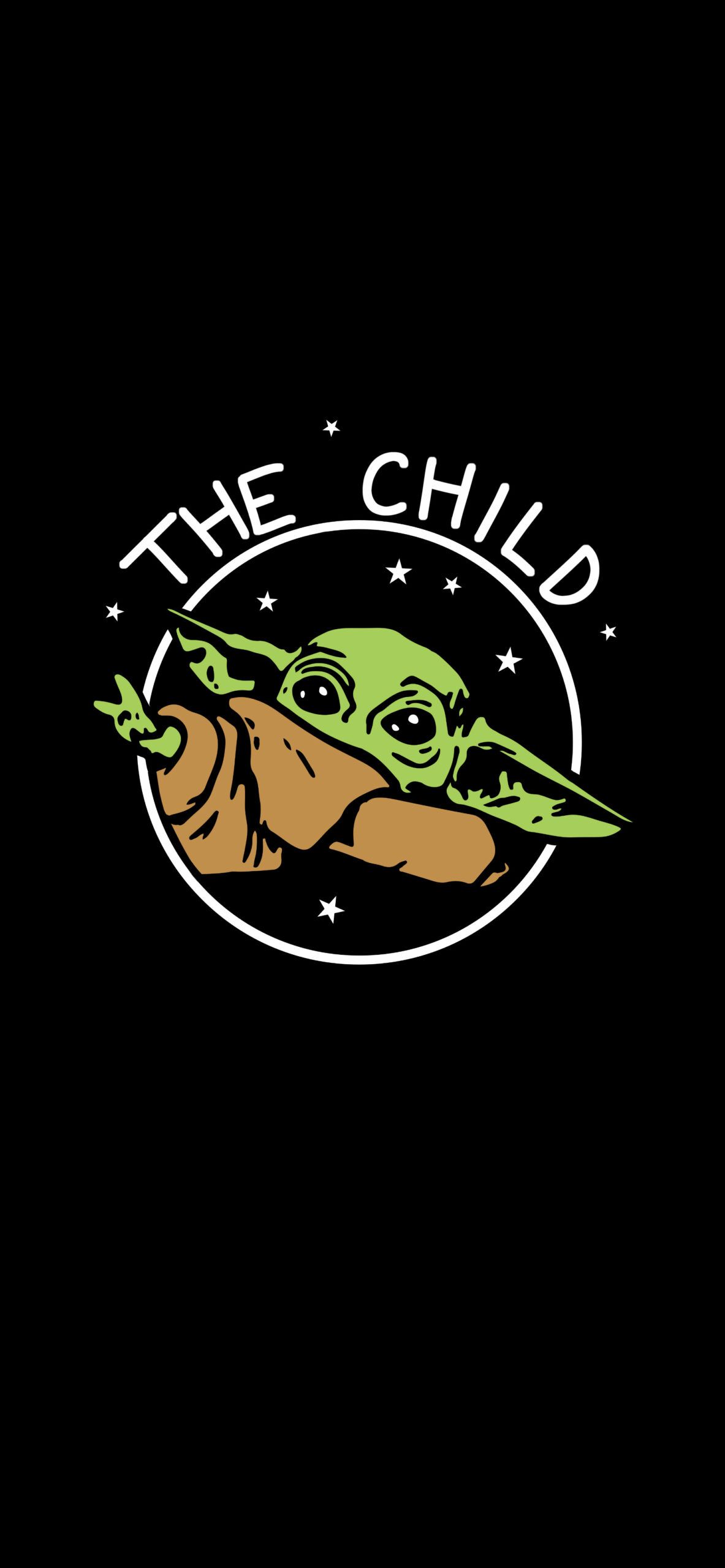 Baby Yoda Black Wallpaper Star Wars Wallpaper for iPhone