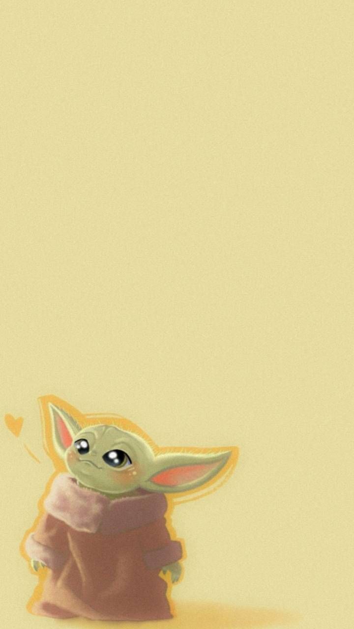 Cute Yoda Wallpaper iPhone with high-resolution 1080x1920 pixel. You can use this wallpaper for your iPhone 5, 6, 7, 8, X, XS, XR backgrounds, Mobile Screensaver, or iPad Lock Screen - Baby Yoda