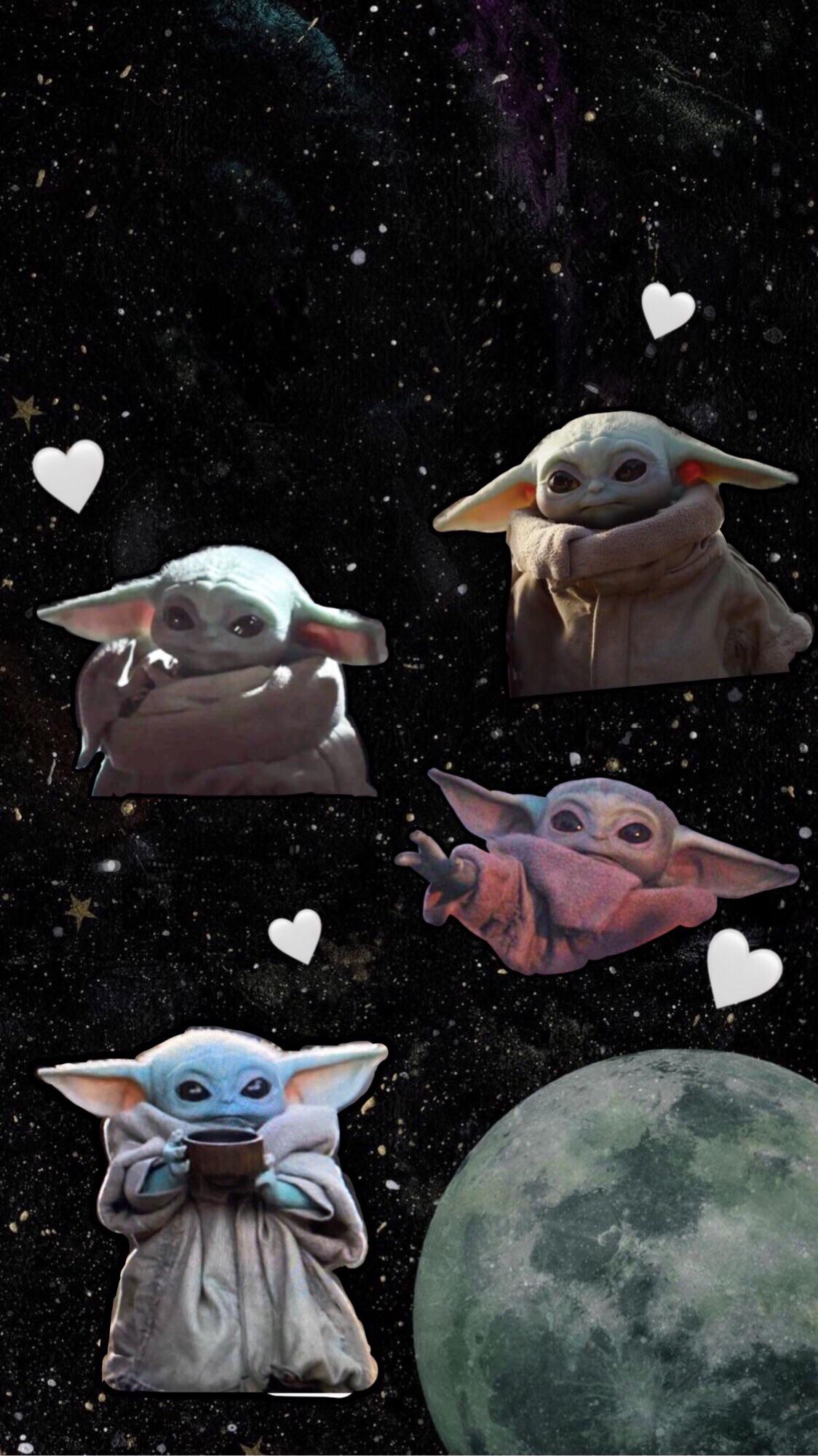Baby yoda phone background in 2020 | Star wars wallpaper, Yoda ... - Baby Yoda