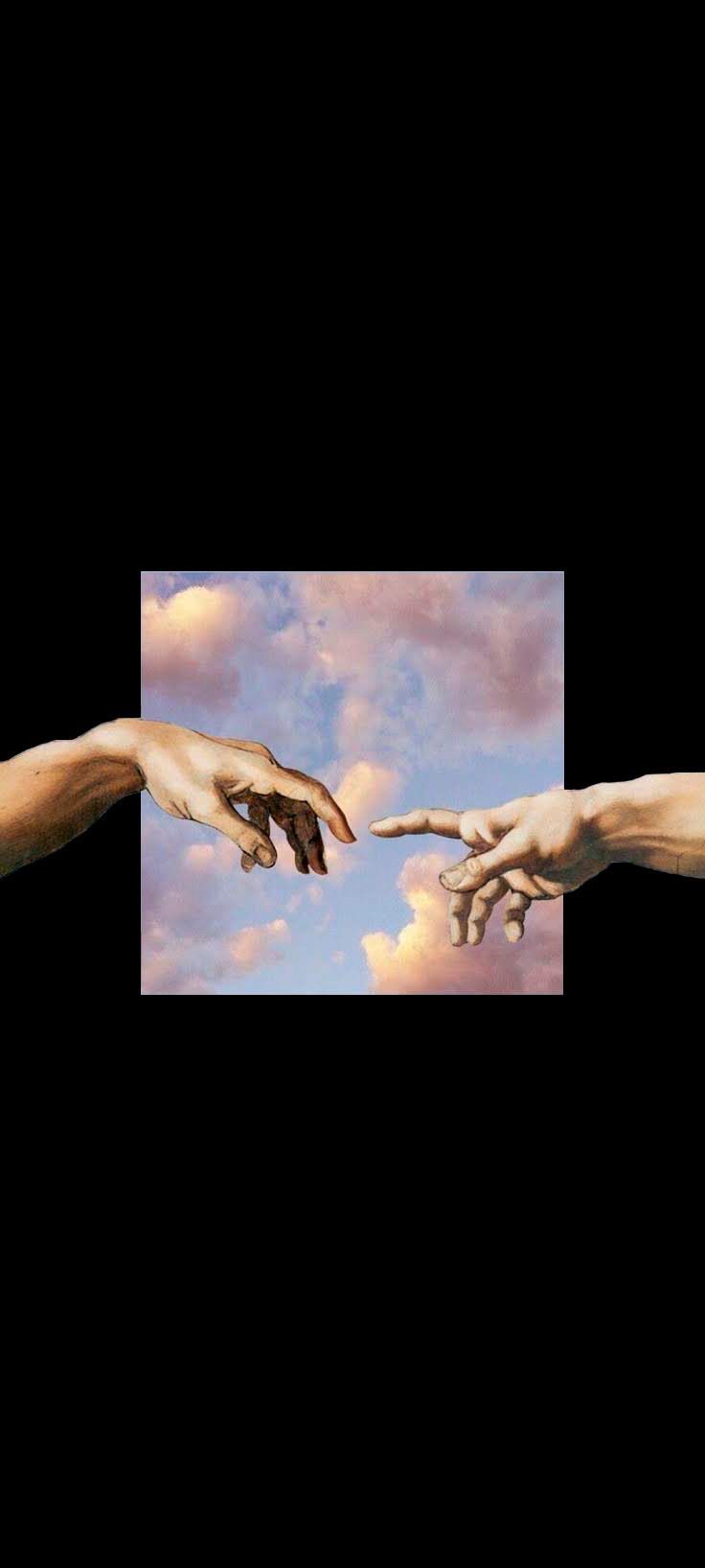 Creation of Adam wallpaper I made for my phone! - The Creation of Adam