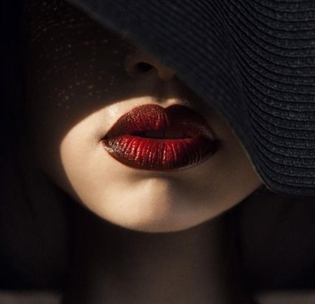 A woman's lips with red lipstick - Lips