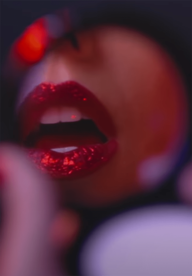 A woman's lips with red lipstick - Lips