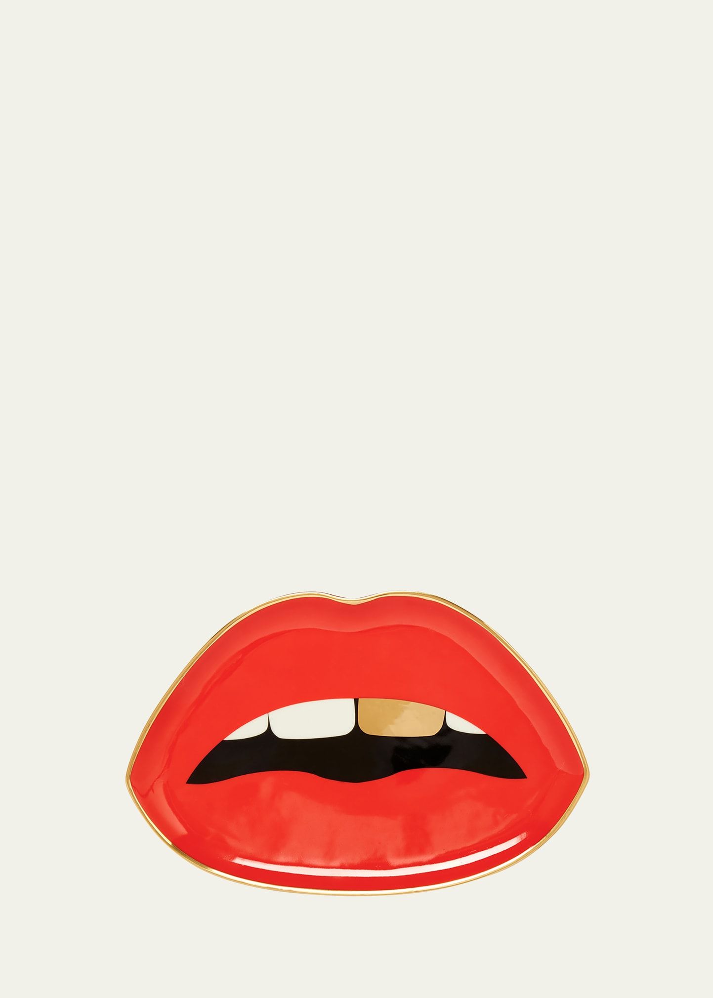 Red lips illustration on a white background - Lips