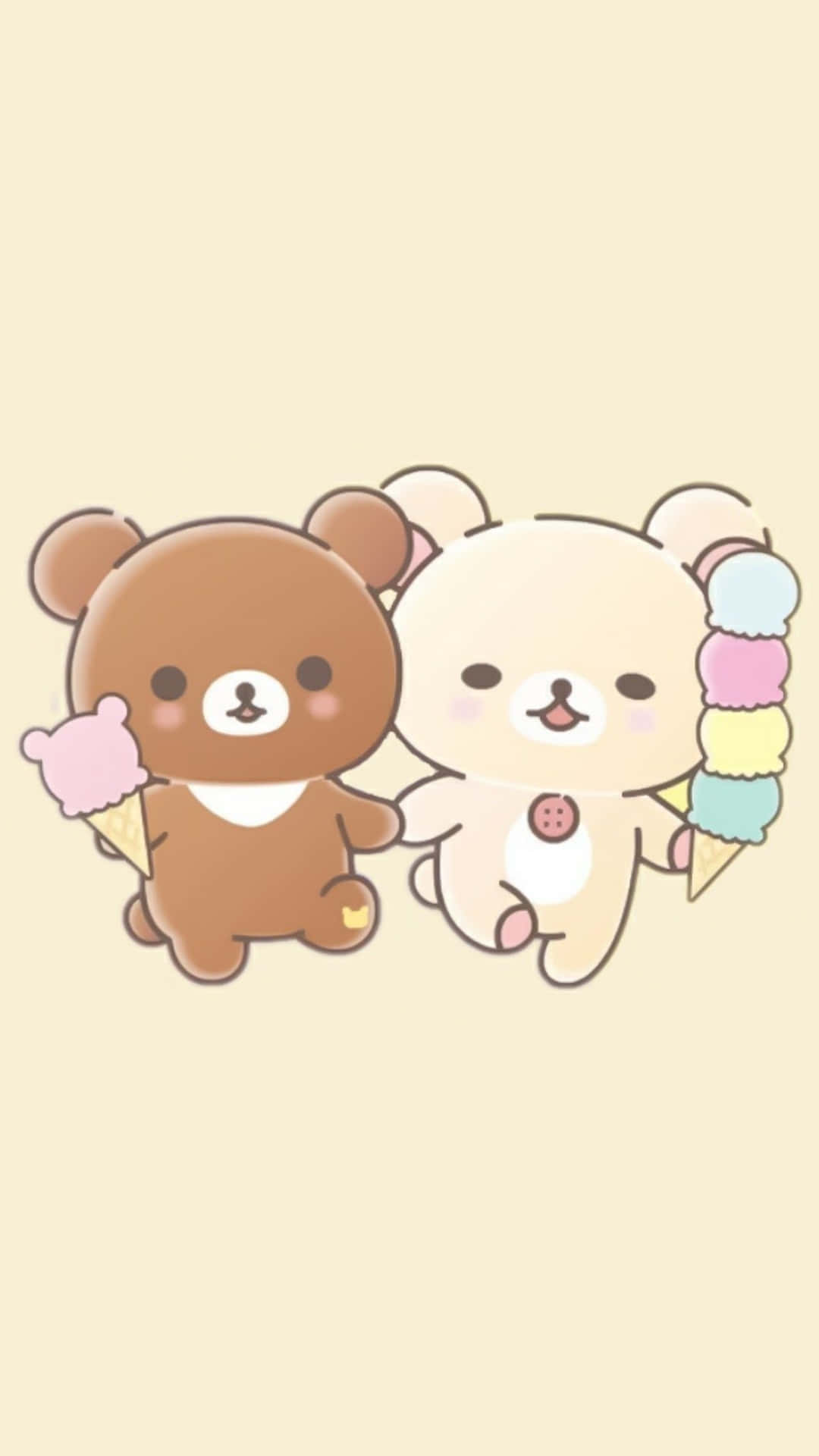 Rilakkuma iPhone Wallpaper by packrat29