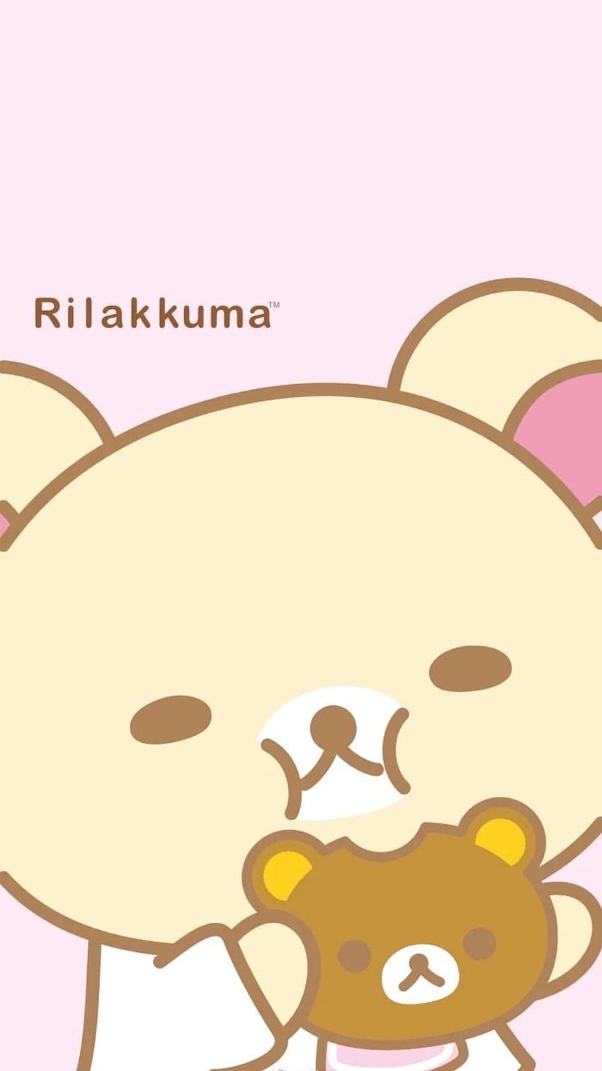 Korilakkuma with cookie, rilakkuma aesthetic HD phone wallpaper