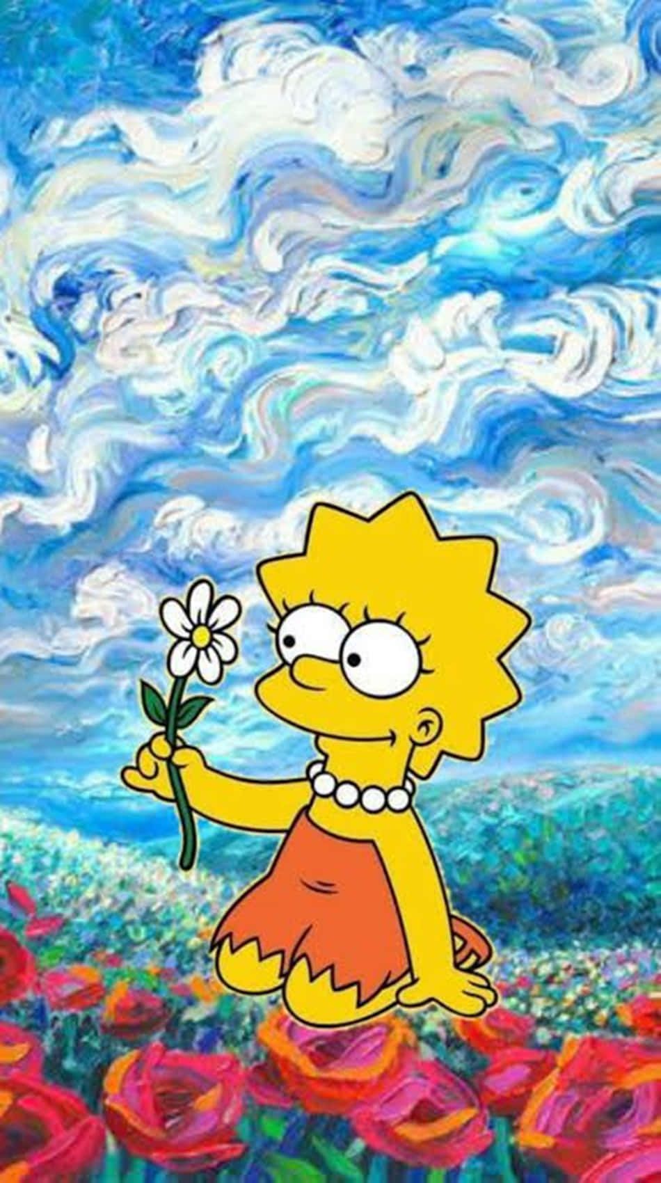The simpsons painting by person - Lisa Simpson
