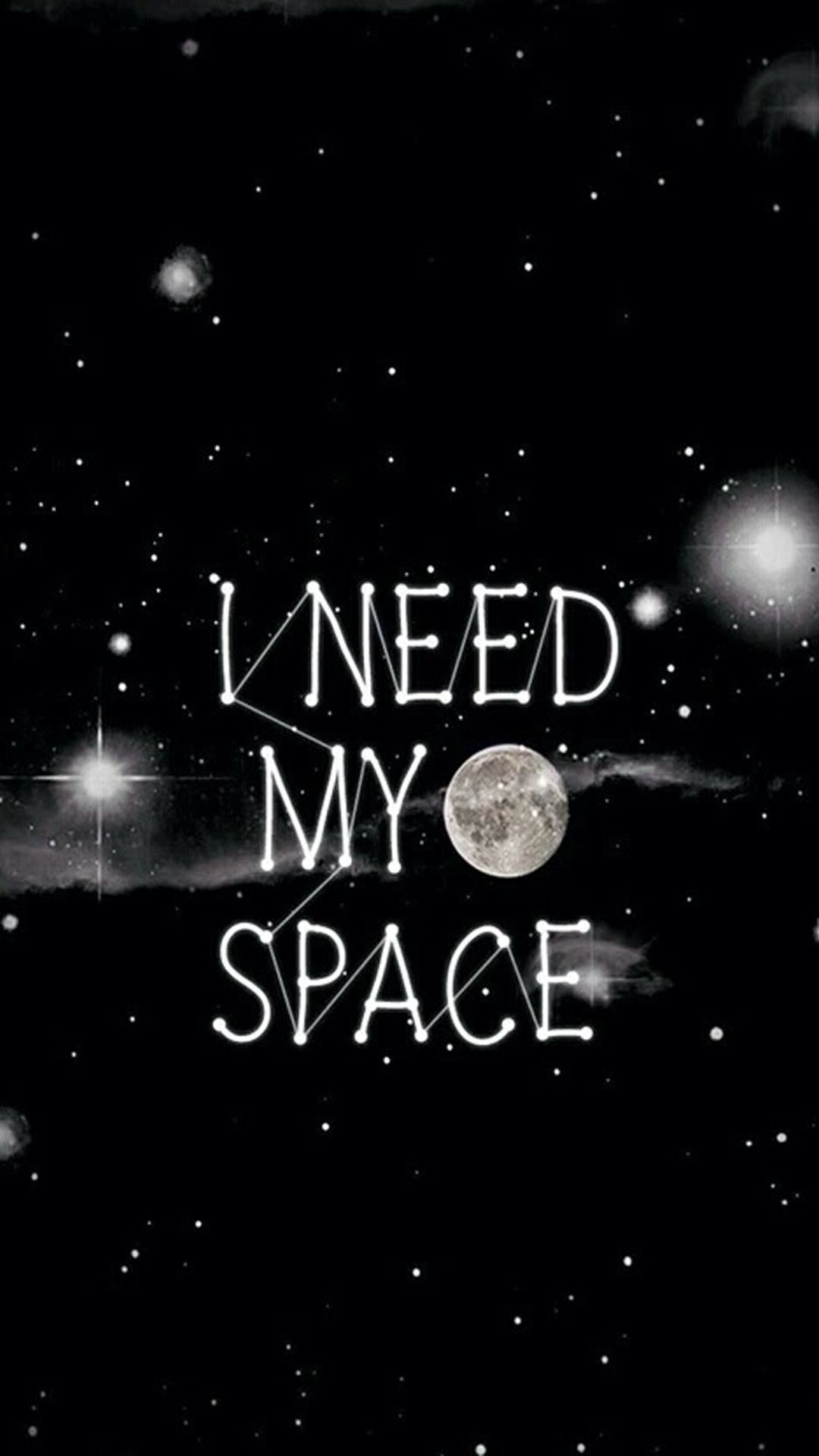 I need my space wallpaper - Don't touch my phone