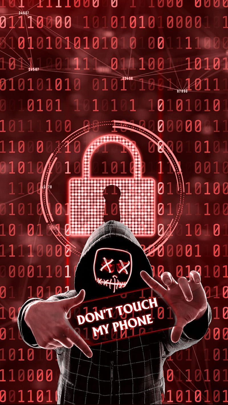 Don't touch my phone wallpaper by @cyber_ninja - Don't touch my phone