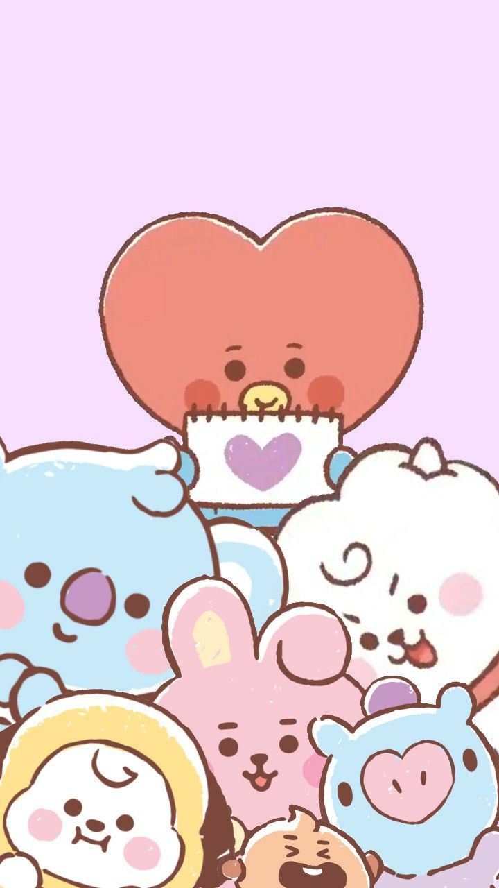 BT21 iPhone Wallpaper with high-resolution 1080x1920 pixel. You can use this wallpaper for your iPhone 5, 6, 7, 8, X, XS, XR backgrounds, Mobile Screensaver, or iPad Lock Screen - BT21