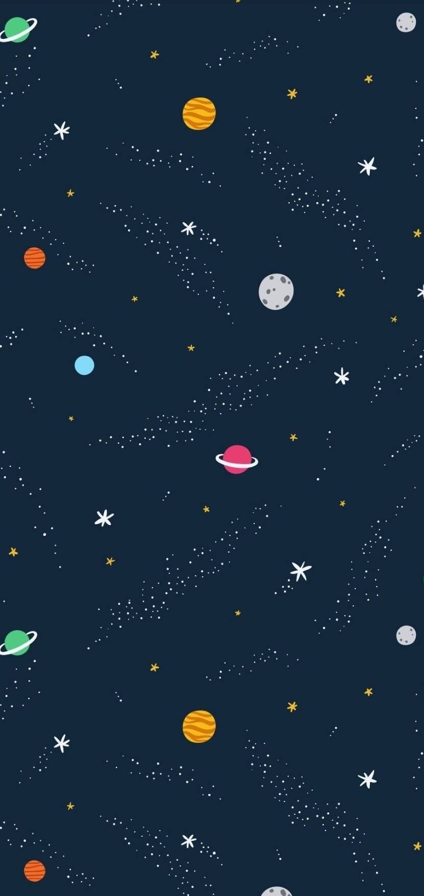 IPhone wallpaper of the stars and planets in the universe - Phone