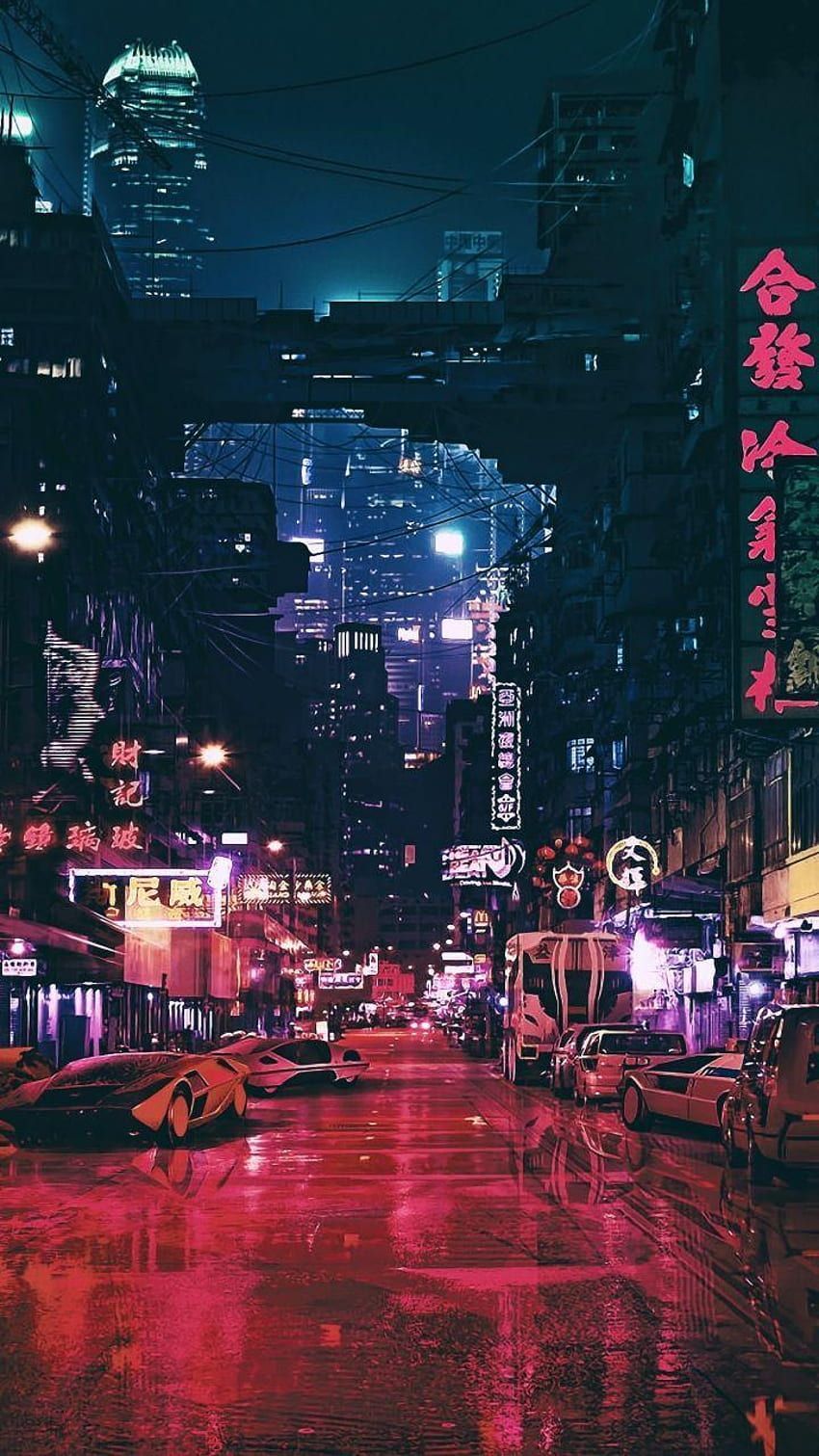City Pop, Aesthetic Skyline HD phone wallpaper