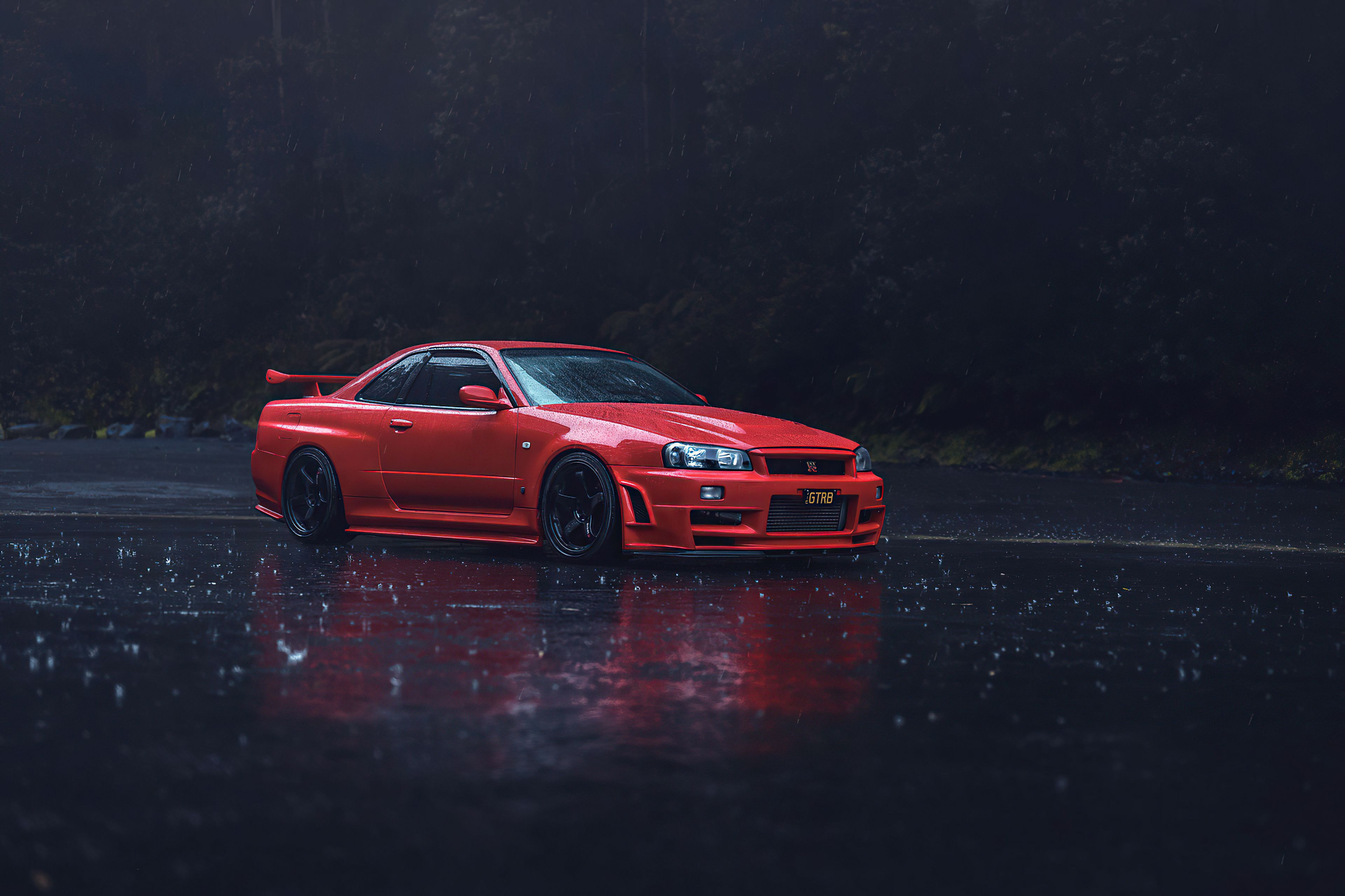 Red Nissan GTR R34 Chromebook Pixel HD 4k Wallpaper, Image, Background, Photo and Picture